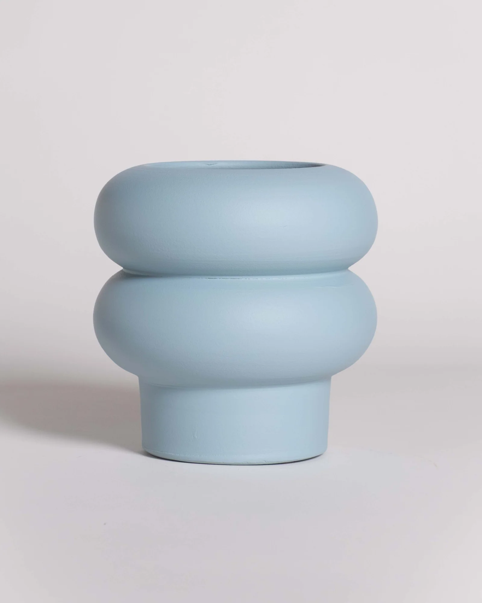 Käsitöö vaas "Ripple" helesinine 15 cm