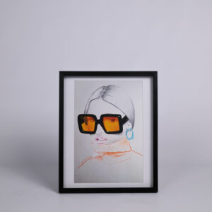 Signeeritud repro Siim Hanikati maalist ''Trying to remember''