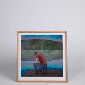 Signeeritud repro Anna Kõuhkna maalist ''The Place Where Solutions Are Born''