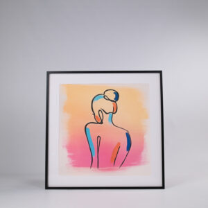 Signeeritud repro Siim Hanikati maalist ''Slowing down''