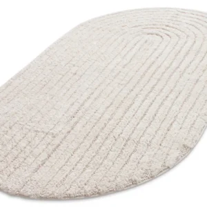 Ovaalne vannitoavaip Eveena - loodusvalge