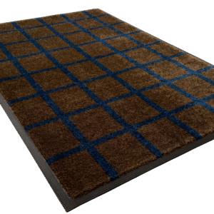 Ruuduline disain esikuvaip Grid by MATÍ - sinine/pruun